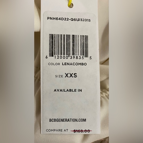 BCBGeneration Halter Chiffon Dress Back Ties at Neck Flowing Skirt w Side Slits - Picture 12 of 14